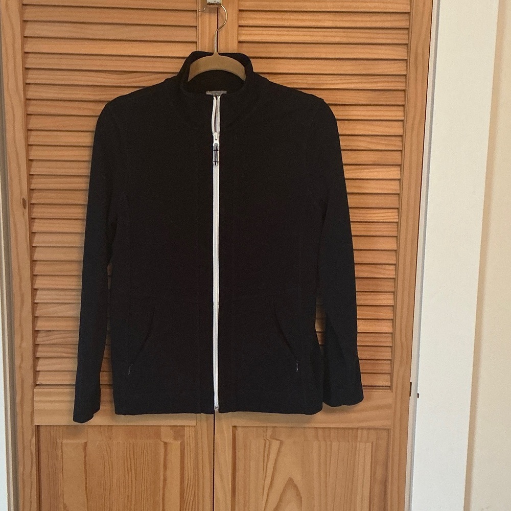 Talbots Black Bomber Jacket